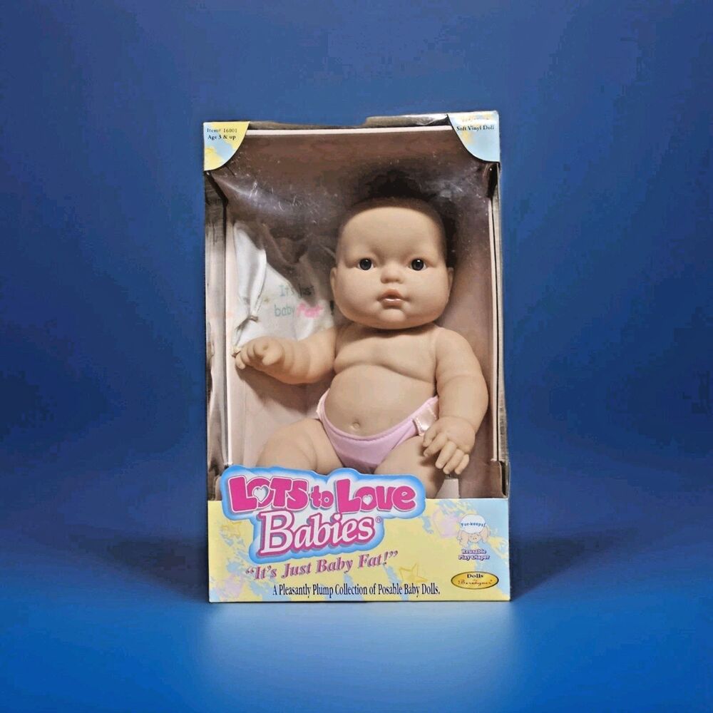Fat BABY DOLL Berenguer 🎀  LOTS TO LOVE 14" JC NRFB Pink Diaper NEW 2001 1228D2